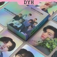 อัลบั้ม Photocard KPOP บัตรเลเซอร์55ชิ้น/กล่อง BTS การ์ด LOMO ขาวดำ