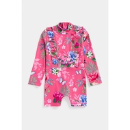 ชุดว่ายน้ำเด็กผู้หญิง Mothercare Floral Rashguard Swimsuit EA195