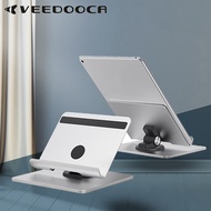 VEEDOOCA Folding Mobile Phone Stand Tablet Holder 360°Adjustable Cell Phone Stand Holder Aluminum Alloy Phone Rack Office Desk Accessories For Cell Phone Tablet Portable Monitor