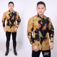Batik butterfly shirt / men's office batik / men's batik / cool printing shirt
