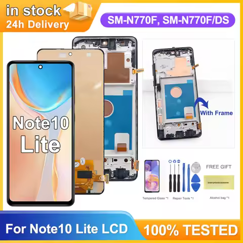 TFT For Samsung Galaxy Note 10 Lite LCD Display With Touch Screen Digitizer Parts for Samsung Note 1