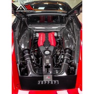 Ferrari 488 engine carbon fiber parts