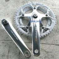 Crank Avand 42-52T Silver Racing Bike