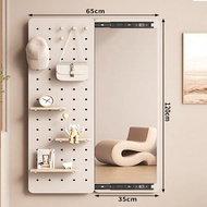 Alive กระจก กระจกสไลด์ พร้อมที่วางของ ที่ห้อยของ DIY E 789