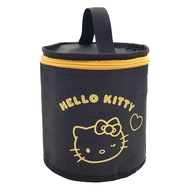Hello Kitty 凱蒂貓 圓筒保溫便當袋 黑色 22 x 16cm 1個