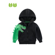 27kanak-kanak Pakaian Kanak-kanak Baju Hoodie Kanak-kanak Jaket Bulu Dinosaur Jaket Lelaki Jaket Bul