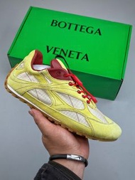 🤩必備潮流復古跑鞋🤩 Bottega Veneta 黃棕撞色絨面拼接復古休閒運動鞋 | Bottega Veneta Suede Splicing Vintage Casual Sneakers|