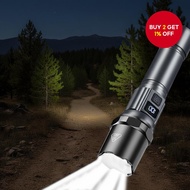 8,800m USB Rechargeable Flashlight - 1,000,000LM Waterproof Searchlight for Camping & Outdoor Use, S