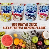PETSGOAL Mini fruits Dental Twist 130g (7cm) Dog Treats / Help to Clean Dog Teeth - Fruit Taste Fres