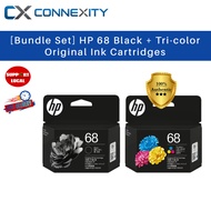 [Bundle Set] HP 68 Black Original Ink Cartridge HP 68 Tri-color Original Ink Cartridge HP 68 Ink Car