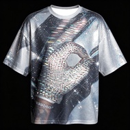 hot toys | 2026 New Drake Y2K Iceman Drake Album Shirt Full Print Mesh T-Shirt Breathable Casual Str