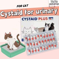 【Ready stock 】Vetplus Cystaid Plus Antilithic Diuretic Cat Kidney Stone Medicine (1Box/30 Capsules)