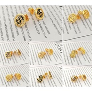 Emas Korea Earring - Anting-Anting Ohm, Sunskrit, Dollar, Sempoa Fashion Accessories Earrings Wanita