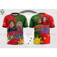 BBM SARA DUTERTE And BONGBONG MARCOS TSHIRT Full Sublimation Summer Short Sleeve Tee 3D Breathable  