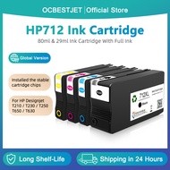 HP 712 712B 712XL Ink Cartridge With Full Ink HP712 For HP DesignJet T210 T230 T250 T650 T630 Printe