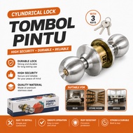 Cylindrical Door Lock Full Set / Tombol Pintu 3871 Cylindrical for home bedroom Room Tombol Pintu Do