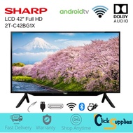 SHARP LCD TV 42" Smart FULL HD Andriod TV with Netflix Youtube and Google Assistant 2T-C42BG1X