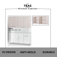 TEAS Plywood 60CM*120CM*35CM Dark Grey Kitchen Cabinet/Peach White Cabinet/Multipurpose Cabinet/Stor