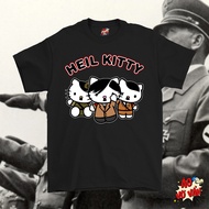 Nonsense Shirt - Hello Kitty Heil Hitler T-shirt, Funny Meme, cute and funny text - 4-way Cotton for