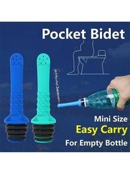 1 件便攜式坐浴噴霧器,迷你手持噴水器,用於個人衛生,相容於 21-25 毫米塑膠瓶,適合廁所使用,旅行露營