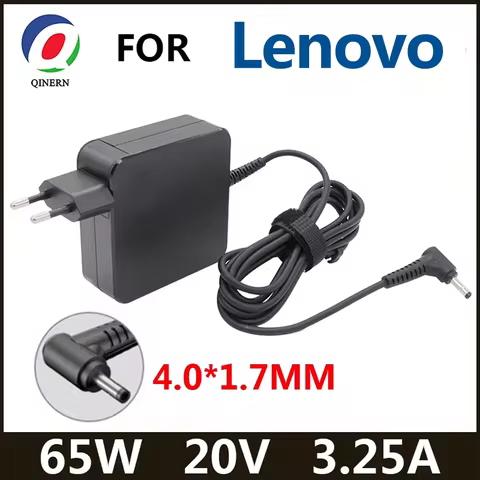 20V 3.25A 65W 4.0*1.7mm AC Laptop Charger For Lenovo IdeaPad 330s 320 100-15 B50-10 YOGA 710 510-14I