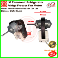 LG Panasonic Refrigerator Fridge Freezer Fan Motor 4680JB1035G 2 Wire and Socket