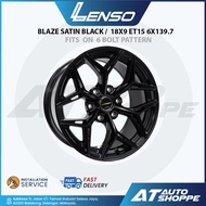 Lenso Blaze Satin Black 18x9 ET15 6x139.7