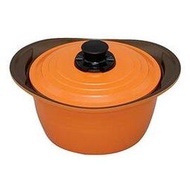 日本 IRIS OHYAMA KITCHEN CHEF 24cm 深型 無加水鍋 MKS-P24D 橘色 母親節禮物