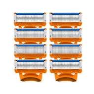 【สาธารณูปโภค】 Giiletta Original straight Safety blade Razor Blades Refills 5-layers Razor Head Repla