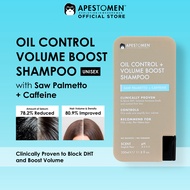 APESTOMEN | Oil Control + Volume Boost Shampoo 350ml - Saw Palmetto Block DHT Balance Hormone Levels