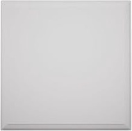 4 1/2"W x 4 1/2"H x 1 1/8"P Americraft Solid Paint Grade Wood Standard Smooth Rosette with Decorativ