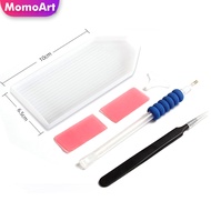 【YF】 MomoArt Diamond Painting Accessories Tool Kits Stainless Steel Tweezers Crystal Pen GluePlastic Tray