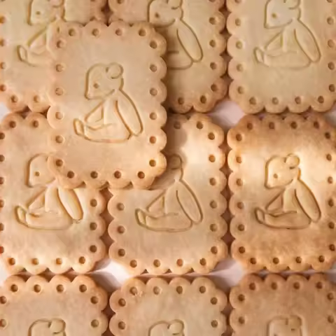 Cartoon Bear Butter Pattern Cookie Embossing Mold Cute Animal Fondant Cookie Cutter Butter Biscuit M