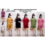 40788 / V-Neck Imported xBelle Women's Suit / Women's Setcel Brocade Brocade Underwear Cansee Hyget 