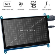 7 Inch IPS LCD Touch Screen Display Panel 1024×600 Capacitive Screen HDMI Monitor for Raspberry Pi5/