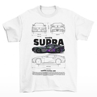 (TOP) Tomoinc Men's Automotive Series T-Shirt - Supra A90 White - S