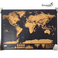 World Map Poster Wall Decoration Scratch Map - ZJP-M017