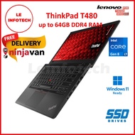 FREE Delivery! Lenovo ThinkPad T480 14” Laptop Gen8 Intel Core i7/i5 RAM 8-64GB 256-1TB SSD HDMI TB3