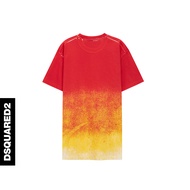 DSQUARED2 D2 Casual Red T-shirt - Loose Fit, Short Sleeve