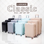 HUGE กระเป๋าเดินทาง รุ่น Classic สีชมพู ขนาด 20" 24" 29" กระเป๋าเดินทางล้อลาก ABS+PC กระเป๋าเดินทางเฟรมซิป มีล้อลาก