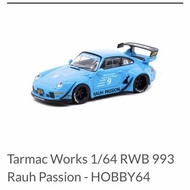 Tarmac 1/64 Porsche 993 rwb 粉藍