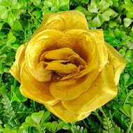 [1 pcs] kuntuman mawar rose - kelopak bunga mawar artificial satuanpcs - gold