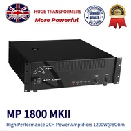 Wharfedale Pro MP1800MKII Power Amplifier 1200W@8Ohm High Wattage, Huge Transformer, Ultimate Power 