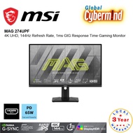 MSI MAG 274UPF 4K UHD 144Hz Refresh Rate Gaming Monitor - 3 Years Local Warranty (Brought to you by 
