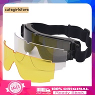 Cute_ Outdoor Airsoft Paintball Windproof Protection Goggles Anti-UV Glasses Eyewear
