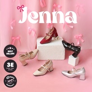 Alivelovearts Jenna Mary Jane Shoes Chunky Heels 6cm Loafers Strap Heels Vintage Tofu Heels 6cm Kore