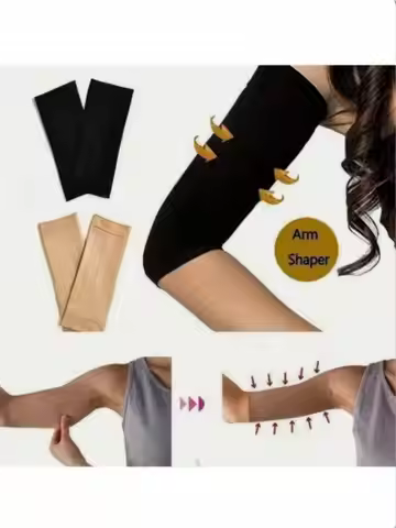 1 Double slimming arm sleeve, arm elastic slimming upper arm compression shaping device, wrapping ex