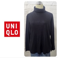 Black Turtleneck Shirt uniqlo Brand Size Xl Chest 42 Length 2r