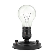 Fdit E26/E27 Vintage Industrial Ceiling/Wall Light Base Holder Pendant Bulb Lamp Screw Socket(Black)
