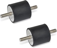 Ganter Normelemente Rubber buffer, stop buffer | GN 451-20-20-M6-SS-55 | 2 pieces | natural rubber/s